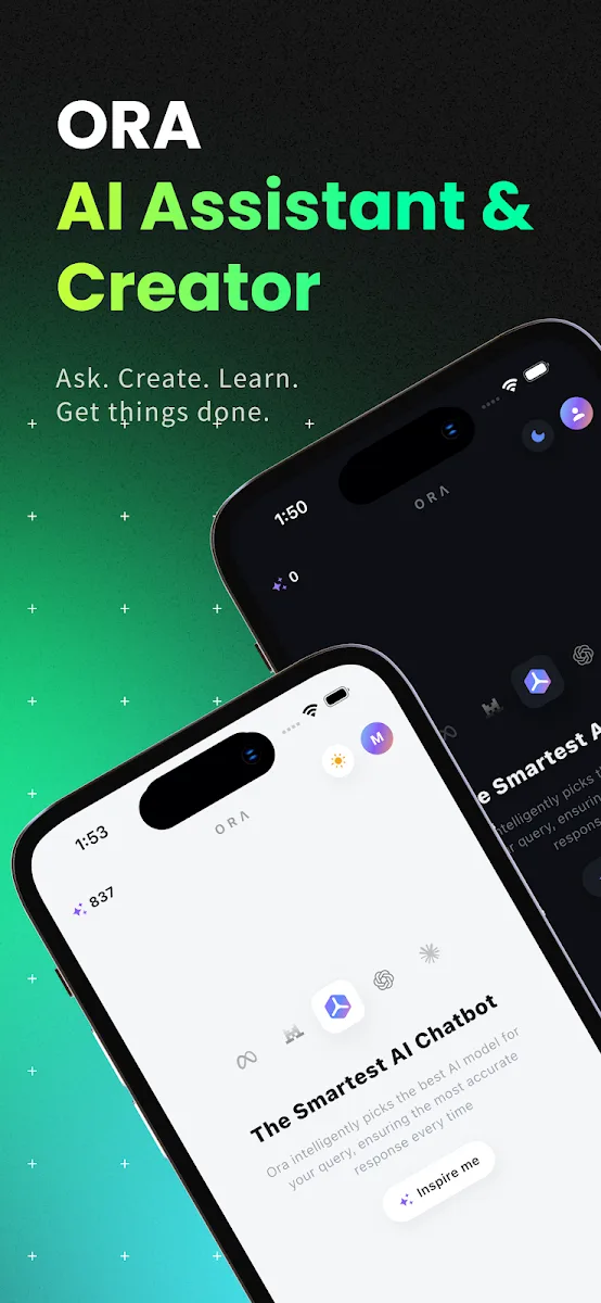 ORA chat screen